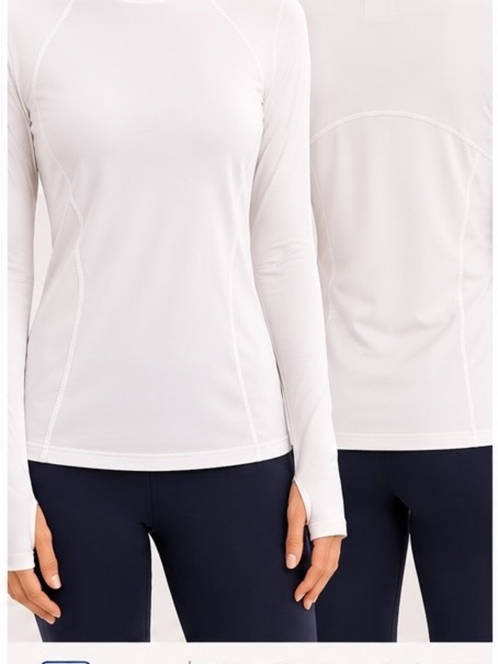 PGA Tour White Long Sleeve Performance Top